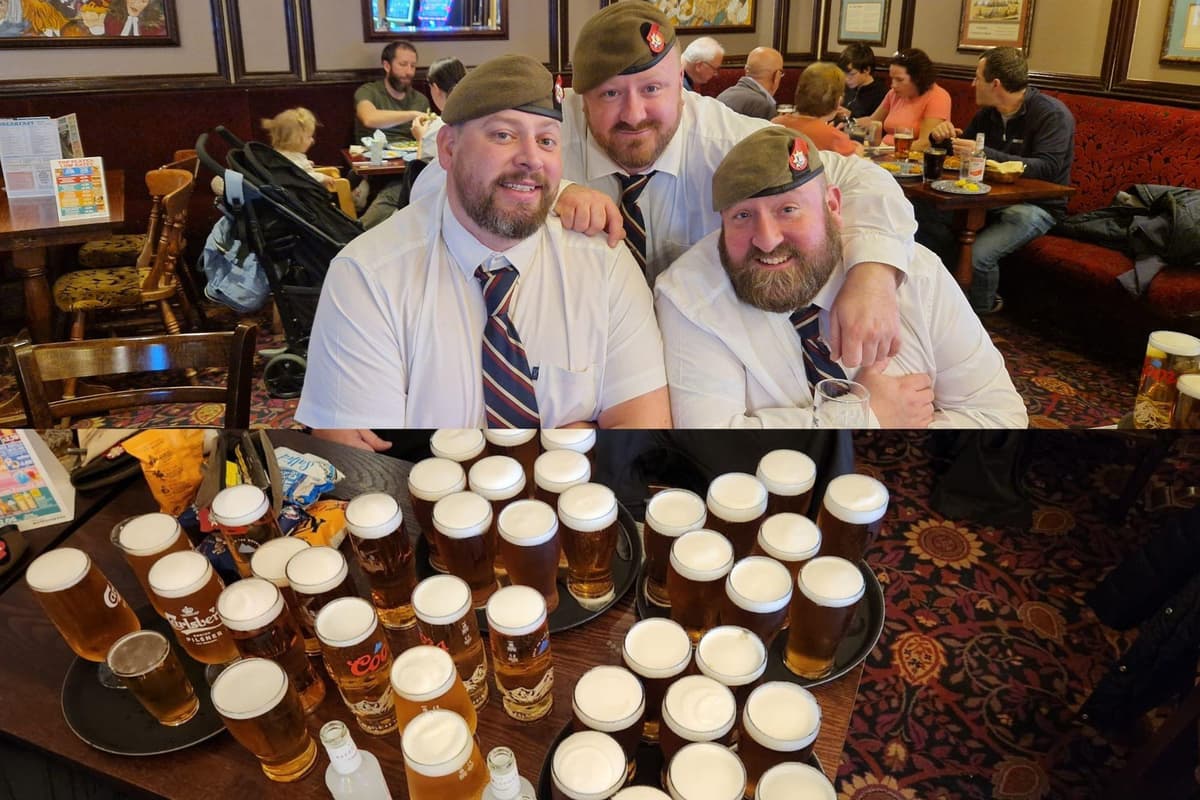 Ex-army veterans surprised by generosity of Wellingborough people after being gifted beers at local Wetherspoons 