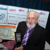 Kettering Sports Awards 2011 presentation evening. The long-time contribution to sport award went to Don Ward.