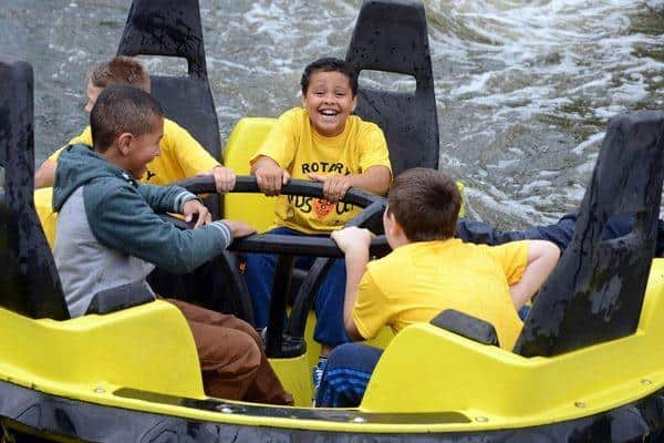 Children enjoy a fun day out