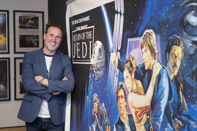 Owner and exhibition curator Matt Fox has been collecting Star Wars toys and memorabilia since the 1970s