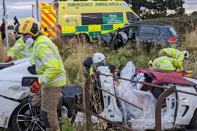 Steve Haddon's wife had to be cut from her car after an accident in July