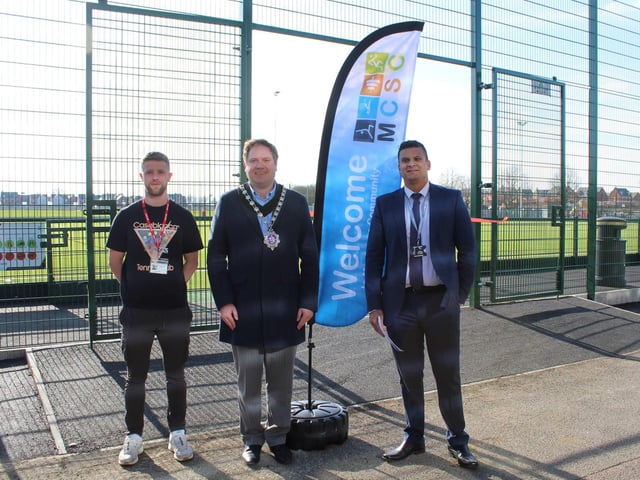 Cllr Ash Davies with Michael Jacobs and Gopal Baria who introduced the ceremony.