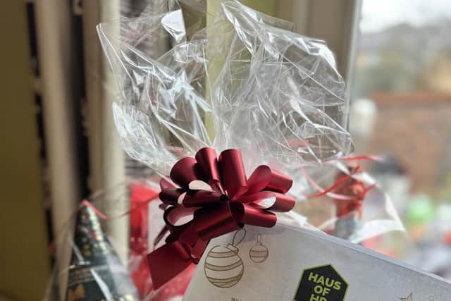 One of the hampers that will be surprising patients on the wards.