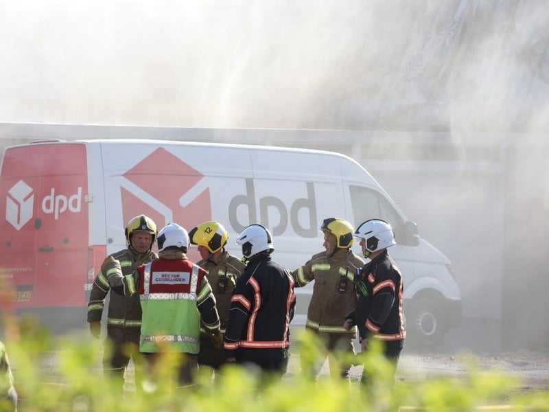 Factory fire Corby, Princewood Road