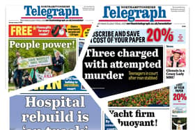 Some of the stories making the front pages of the Northants Telegraph this month
