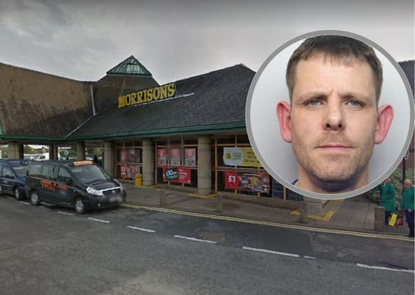 Bryan Foley went into Corby Morrisons with a Stanley knife and an axe.