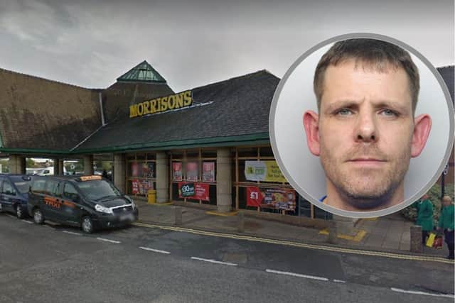 Bryan Foley went into Corby Morrisons with a Stanley knife and an axe.