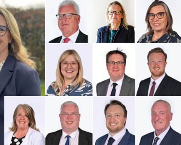 The new Conservative shadow cabinet on North Northamptonshire Council. Image: NW