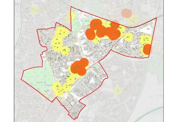 When officers compiled their report they found HMO hotspots across the entire ward