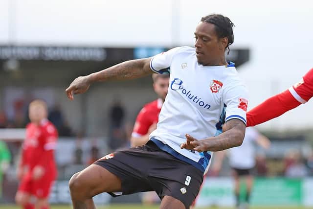 Nile Ranger was on target for Kettering Town as they won 2-0 at Bishop's Stortford on Saturday (Picture: Peter Short)
