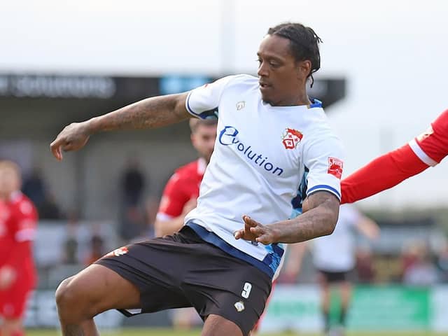 Nile Ranger was on target for Kettering Town as they won 2-0 at Bishop's Stortford on Saturday (Picture: Peter Short)