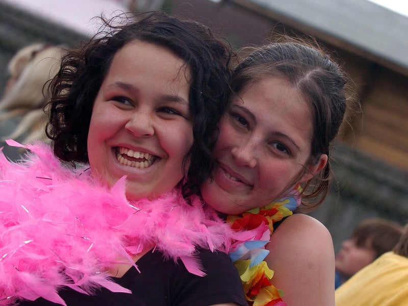 Pen Green's 25th anniversary carnival in 2008. Pictured are Tina Encarnacion and Laura Jenkinson