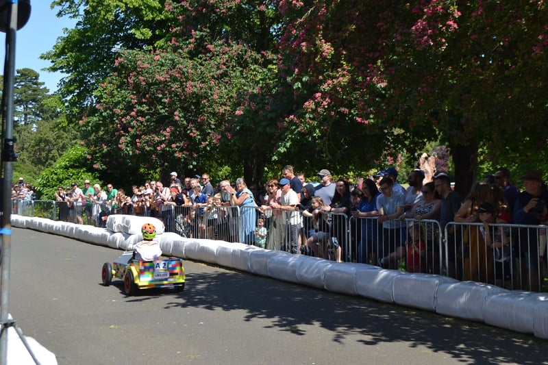 The 2023 Rushden Soap Box Derby came to Hall Park on June 4