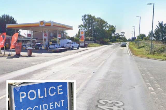 There was a two-vehicle collision at the A43 Hannington crossroads yesterday (Tuesday)