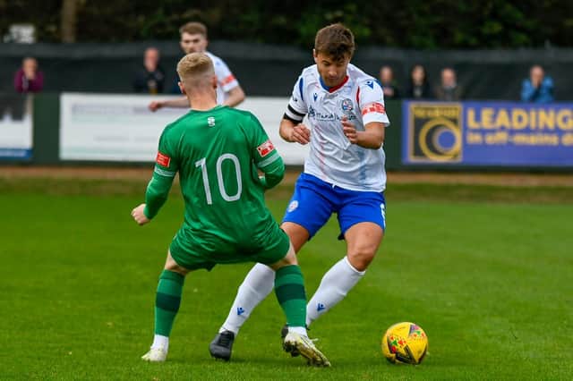 AFC Rushden & Diamonds captain Alex Collard has been ruled out for the rest of the season. Picture courtesy of Hawkins Images