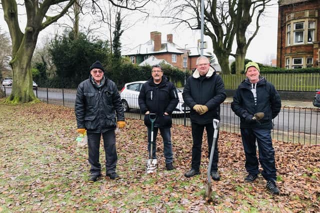 Hundreds of bulbs have been planted at the park