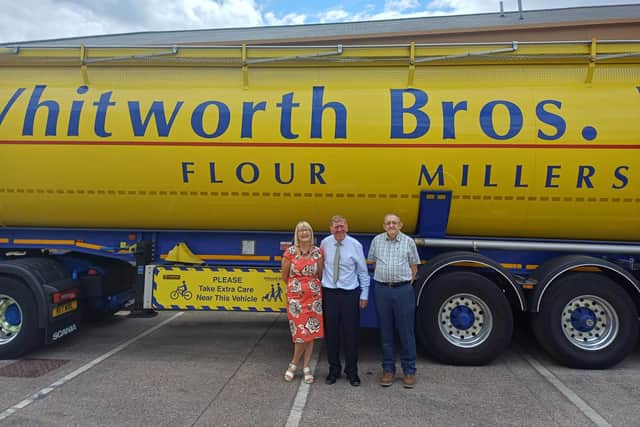 Denise Kruger and Marvin Rodwell celebrate 50 years of service at the company this year