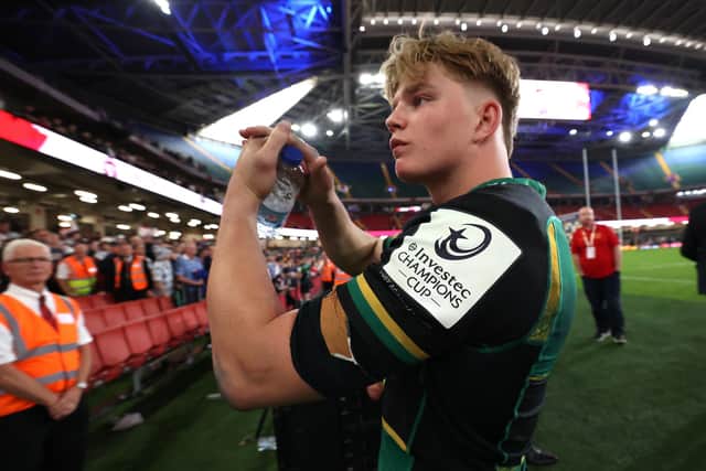 Henry Pollock after the final whistle in Cardiff (photo by David Rogers/Getty Images)