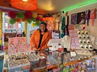 Michelle Robertson, known as Mitch, opened Kitsch Mitch at The Yards in Kettering last November and it has become a popular spot for shoppers searching for items that stray a little from the norm