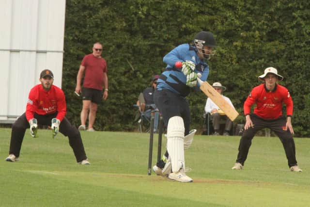 Action from Oundle Town's win over Desborough Town in the NCL Premier Division (Picture: Finbarr Carroll)