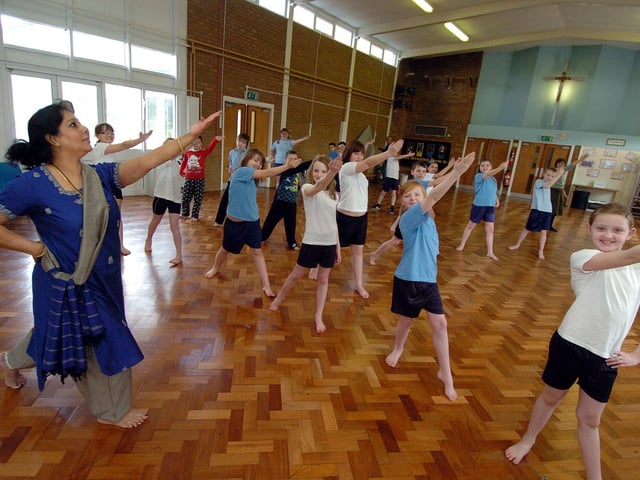 Corby, St Brendan's Primary School, Indian Dancing March 2011