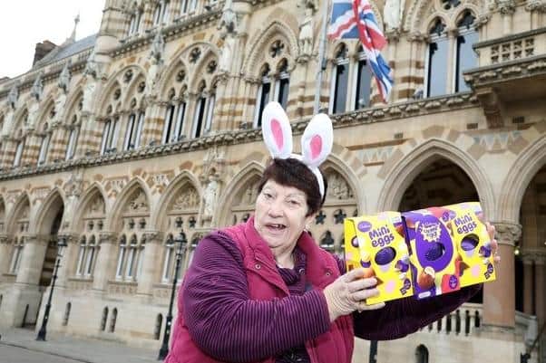 Jeanette Walsh has been collecting and distributing Easter eggs to struggling families