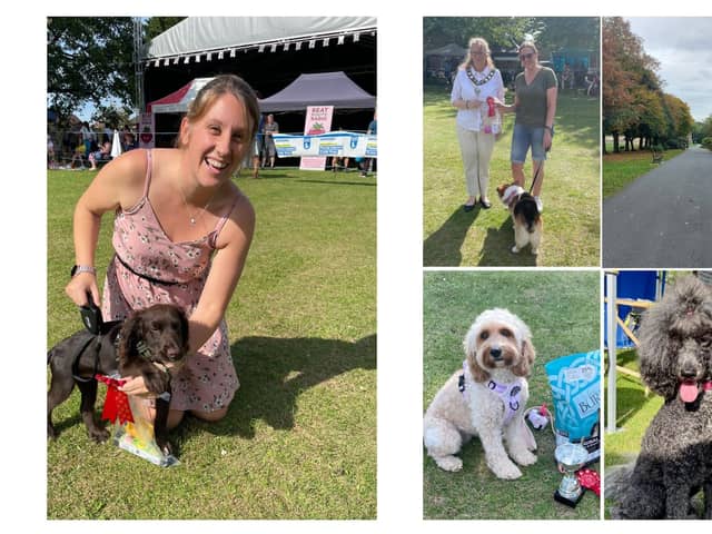 Rushden locals brought their dogs to the walled gardens in Hall Park for 'Bark in the Park' last weekend
