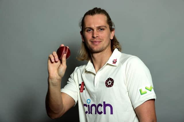 Northants bowler Ollie Sale's season is over (Picture: David Rogers/Getty Images)