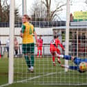 Dan Jarvis fired home the only goal of the game at Hitchin (Picture: Peter Short)