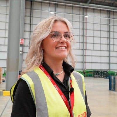 Ashleigh Page, winner at this years Generation Logistics Awards