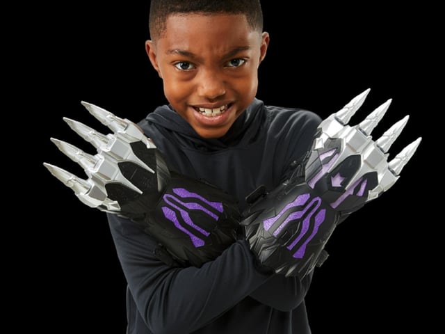 Marvel Studios' Black Panther Legacy Collection spotlights one of Marvel's most historic and iconic characters! Children can dress up as Black Panther and pretend to save the world against Wakanda's enemies! Gear up with these Black Panther Legacy Wakanda Battle FX Claws and get ready for action play by performing the Wakandan Salute, and activating left-hand claws, lights and sounds. £38.99, Ages 5+.