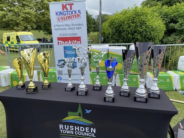 The trophies on show