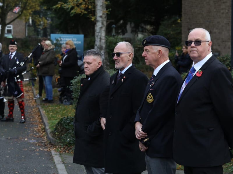 Corby RBL Remembrance Sunday parade and service at Corby War Memorial/