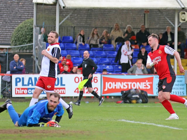 Chris Beardsley was on target in the second half