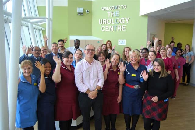 The urology team on the opening day of the new one-stop service