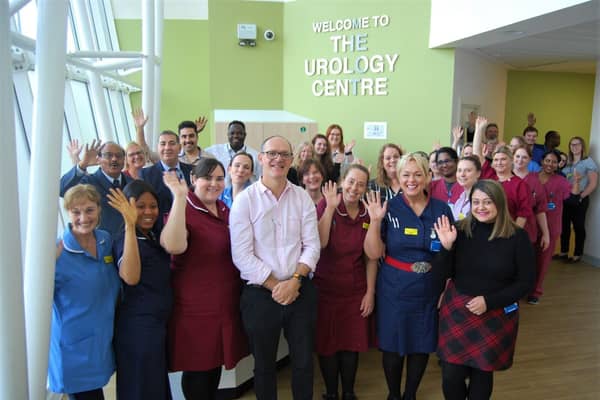 The urology team on the opening day of the new one-stop service