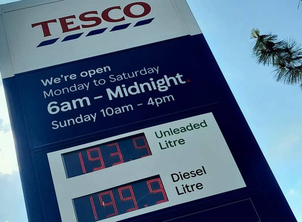 Fuel prices at Tesco, Weston Favell, hitting £2 a litre for diesel on Wednesday (June 22)