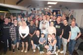 Members of the Argyll Club in Kettering welcome 'home' Kyren Wilson/National World