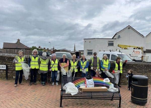 Irchester WI went out litter picking as part of The Big Help Out