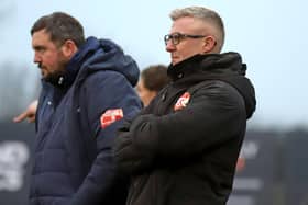 Richard Lavery watches on as his Kettering Town side lose 3-2 at Redditch on Saturday (Picture: Peter Short)
