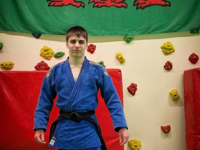 Matt achieves his black belt in Cardiff.