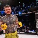 Jordan Vucenic is in action at Cage Warriors 157 in London on Friday night. Picture by Dolly Clew