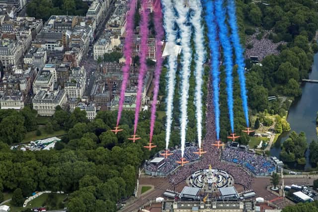 The Red Arrows will fly over Northamptonshire on Sunday (June 5).