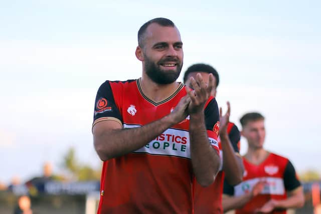Captain Gary Stohrer made his 200th appearance for Kettering Town on Tuesday night. Picture by Peter Short