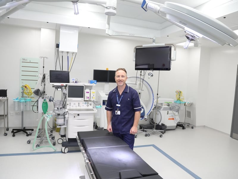 Rob Barritt - theatre manager - A look behind the scenes of the £21.98m Glendon Wood Hospital near Kettering