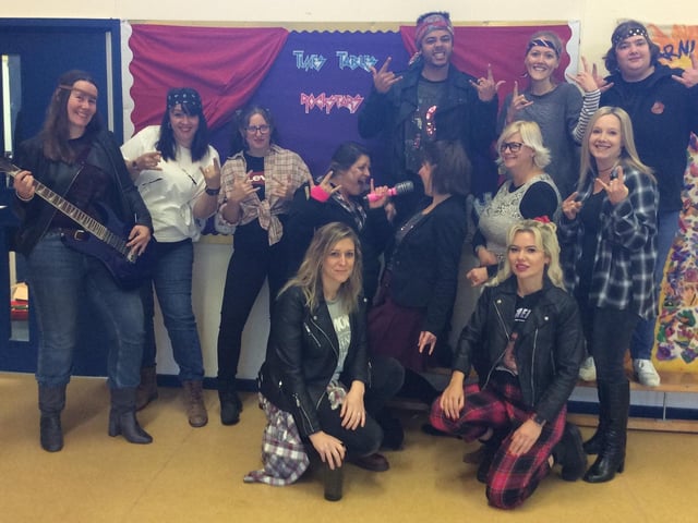 Ringstead Church of England Primary School launches Times Tables Rock Stars with funky fancy dress
