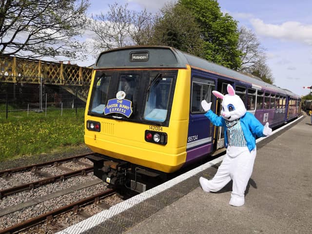 Easter Bunny at Rushden Station