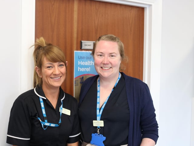 The Lead Nurse and Dr Brennan.