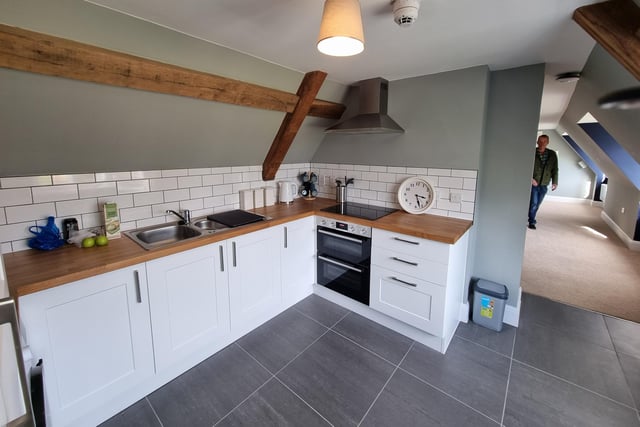 For people who don't want to eat on site or chose a local restaurant, there is a kitchen for self-catering