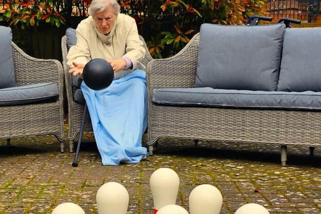 Outdoor Skittles Competition